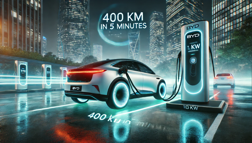 byd cargar coche electrico 5 minutos 400km 1000kw